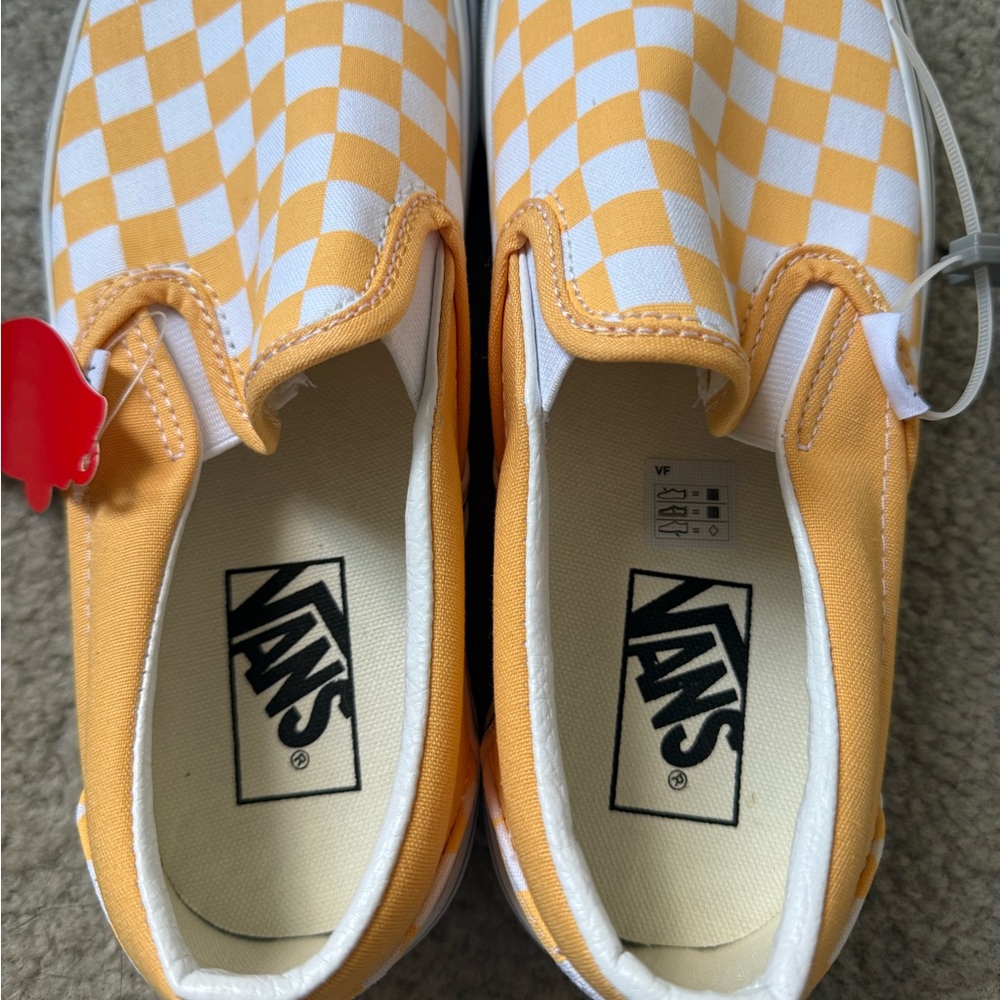 Vans Slip-On Checkerboard Sneakers - Yellow & White - Picture 5 of 6